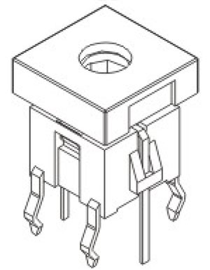 带灯轻触开关R592/R592B结构图