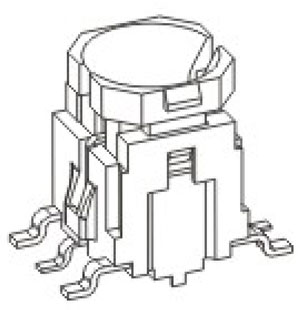 带灯轻触开关R590A结构图